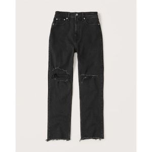 Abercrombie Women’s Ultra High Rise Ankle Straight Jean